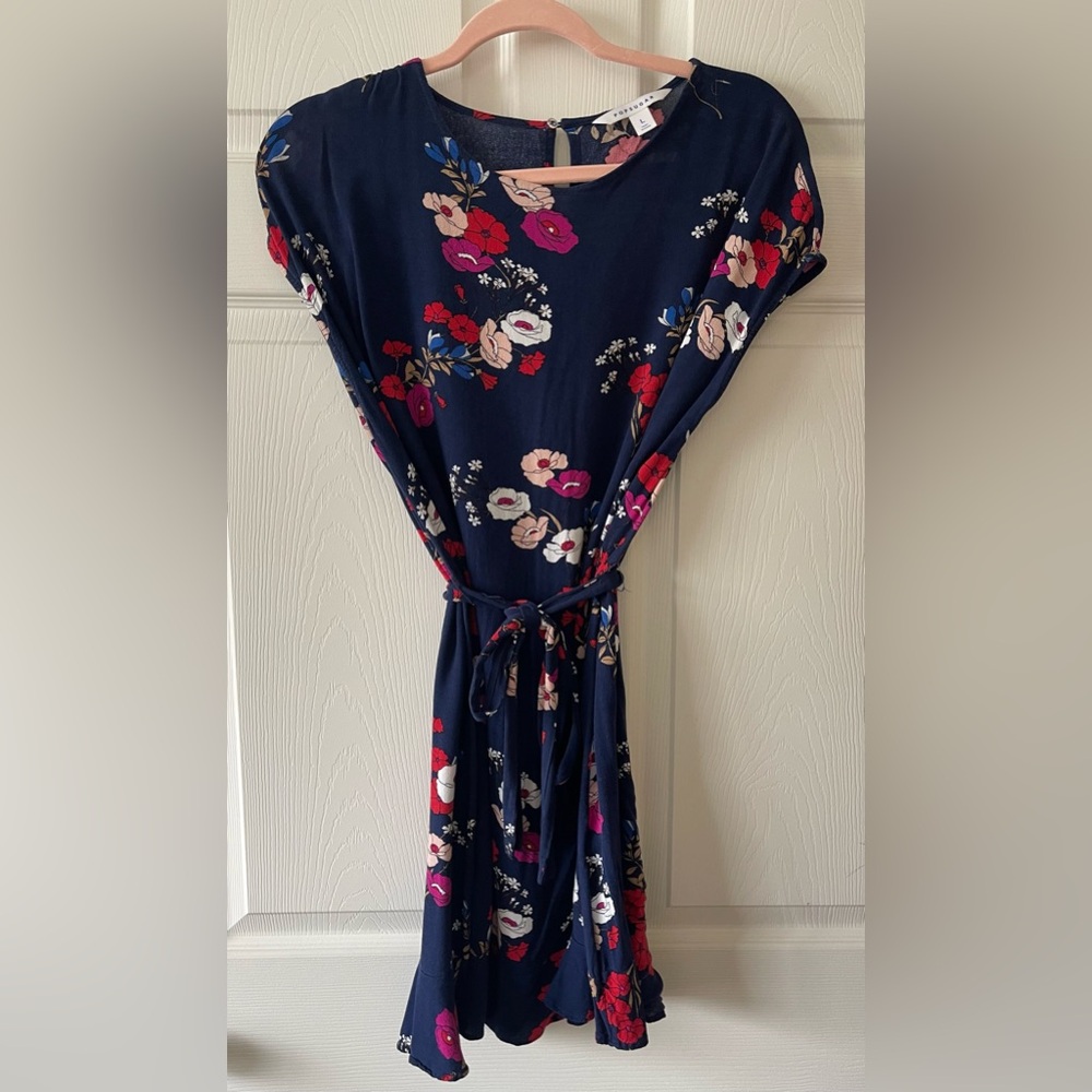 POPSUGAR Navy Floral Mini Dress